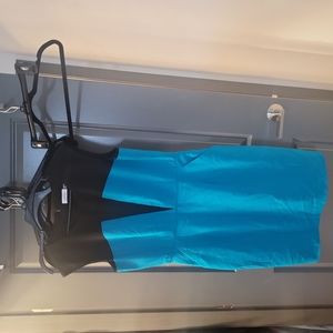 Blue and black Calvin Klein dress